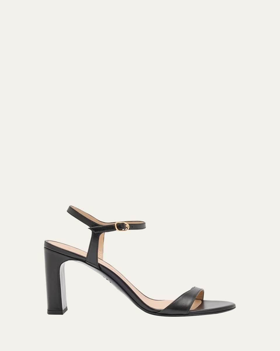 Babette Leather Ankle-Strap Sandals